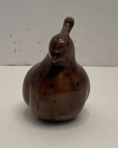 Brown Porcelain Bird Figurine - Picture 1 of 4
