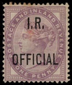 GREAT BRITAIN O4 (SG O3) - Queen Victoria "1882 I.R. OFFICIAL" (pa60618) - Bild 1 von 1