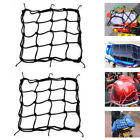 2 Pieces Cargo Net Motorcycle Helmet Mesh Tie Down Bungee Cord Adjustable-6 Hook