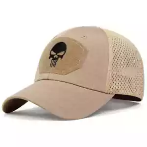 TAN/FDE PUNISHER OPERATORS TACTICAL HAT. ADJUSTABLE STRAP. NEW IN BAG. - Picture 1 of 5
