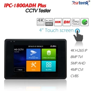 Rsrteng 4 in CCTV AHD CVBS IP 5in1 Camera Tester H.265 4K POE IPC-1800ADH Plus - Picture 1 of 11