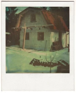 1980s instant photo house before completion, SNAPSHOT - Picture 1 of 2