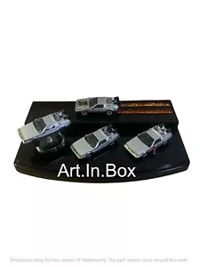 Juego de mini autos de Regreso al Futuro con estuche de acrílico - Imagen 1 de 7