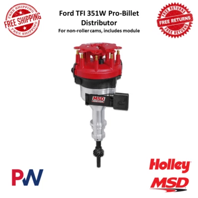 Distribuidor de repuesto MSD listo para funcionar OE con engranaje de hierro fundido rojo para Ford 351W Foto 1 de 4