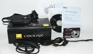 Nikon COOLPIX S220 Digital Camera W/ Charger and Accessories NO BATTERY UNTESTED - Picture 1 of 9