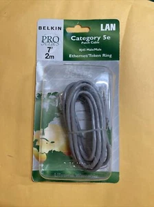 Cable de red macho Belkin categoría 5e RJ45 Ethernet/Token Ring 7 ft - Imagen 1 de 2