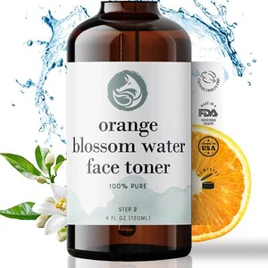 Orange Blossom Water Face Toner - Alcohol-Free Daily Facial Toner Spray 100% ... - Picture 1 of 9