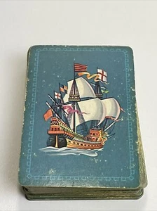 Vintage Whitman Spielkarten Schiff Design komplett - Bild 1 von 5
