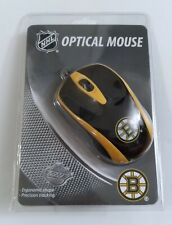 Bruins NHL Wired Optical Mouse W/ 3 Buttons  + Scroll Windows / Mac Team Logo 