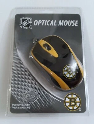 Bruins NHL Wired Optical Mouse W/ 3 Buttons  + Scroll Windows / Mac Team Logo  - Image 1 of 3