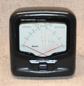 Medidor de potencia/SWR de aguja cruzada Diamond SX20C HF/VHF 0-30 y 0-300 vatios - Imagen 1 de 3