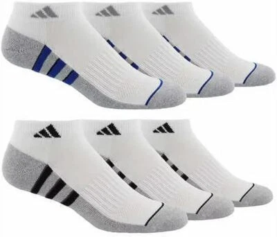 Adidas Men's No Show Socks 6 Pack - White - Size 6-12 - Soft & Breathable - image 1 of 2
