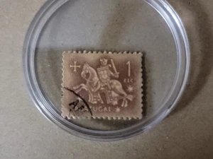 1953 Portugal Stamps (Knight on Horse); Denomination - 1 Escudos; Used (B) - Picture 1 of 3