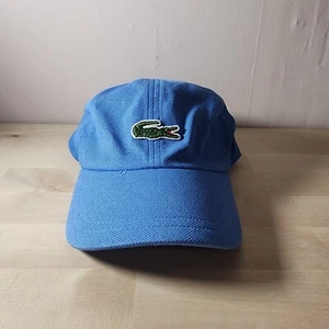 LACOSTE SPORT Men's Polyester Crocodile Novak Djokovic Baseball Cap Hat, BLUE - Picture 1 of 6