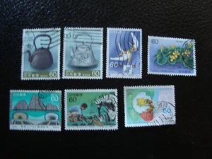 JAPON - timbre y&t n° 1551/52 1555 1558 1560 1562/63 oblitere (A43) - Picture 1 of 1
