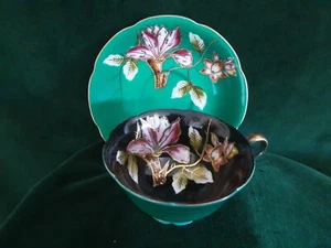 OHASHI China "K" Hand Painted Cup & Saucer Set. Made In Occupied Japan. Antique - Picture 1 of 16