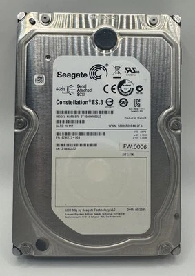 ST1000NM0023 Seagate ES.3 1TB 7.2K RPM 6Gb/s 3.5" SAS Hard Drive - (ZERO HOURS) - Image 1 of 4