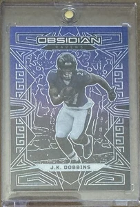2023 Panini Obsidian J.K. DOBBINS Deep Sea Mojo Prizm SP 1/5 Baltimore Ravens - Bild 1 von 2