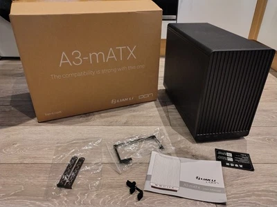 Lian Li A3 mATX Compact Case - Black Micro-ATX  PC Case, Designed by DAN - Image 1 of 4