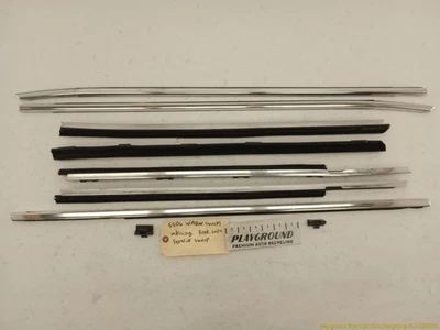 BMW 735i E32 SEDAN Juego de molduras de barrido de ventana exterior delantera y trasera ajuste 88-94 88  Foto 1 de 4