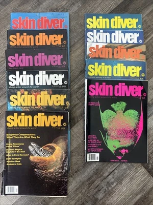 Лот из 11 ВИНТАЖНЫХ журналов Skin Diver с начала 1976 года - Изображение 1 из 4