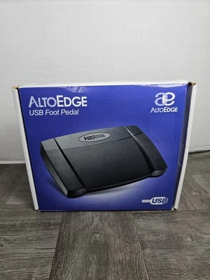 AltoEdge USB Foot Pedal FPAEUSB2-S Transcription Dictation Open Box - Image 1 of 3