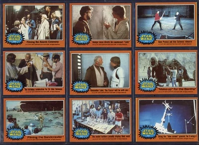 1977 TOPPS Star Wars Series 5 - 9 Card Lot NM Condition - Image 1 of 2