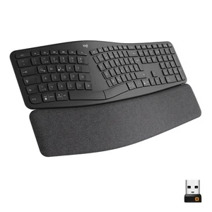 Logitech ERGO K860 Ergonomic Split Keyboard, QWERTZ German Layout - Grey Tastatu - Picture 1 of 10