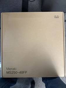 CISCO MERAKI MS250 48 PORT GIGABIT POE+ SWITCH MS250-48FP-HW Open Box NEW β
πΊπΈ - Picture 1 of 2