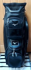MIZUNO GOLF TOUR CART BAG / PREMIUM PU LEATHER 14 WAY TOP GOLF TROLLEY BAG - Picture 1 of 8