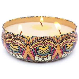 Citronella Candle Outdoor, Large 3 Wicks 13.5oz Soy Wax Bugs Away Candles for... - Picture 1 of 8