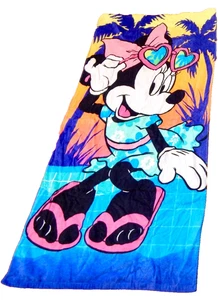 NEW Disney Minnie Mouse Multi Color Beach Towel Kohl's 28'' x 58'' - Picture 1 of 5