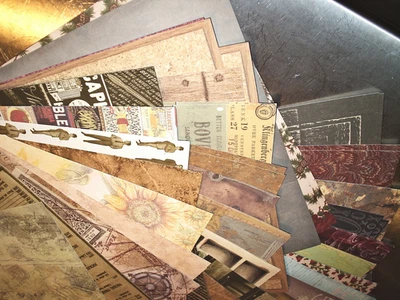 LOTE DE (30 hojas) Papeles de Scrapooking DE COLECCIÓN/RETRO TEMÁTICOS 12x12 $GRAN AHORRO $ Foto 1 de 4