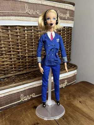 Barbie 2010s Blond Glam Fashionista 娃娃 - 粉红色连衣裙 — 第 1/4 张图片