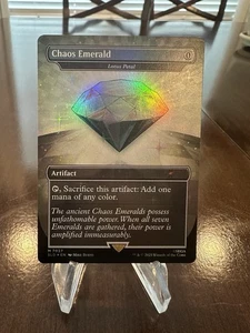 MTG Magic Secret Lair White Chaos Emerald Foil Lotus Petal Sonic 7037 - Picture 1 of 2