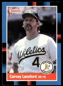 1988 Donruss Carney Lansford Oakland Athletics #178 - Picture 1 of 2