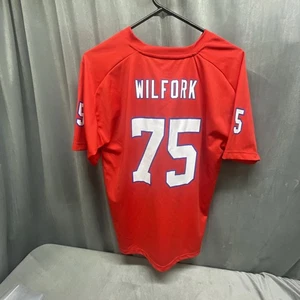 New England Patriots Old Logo Trikot Rot Youth Gr. XL 18/20 Vince WILFORK 75 - Bild 1 von 21