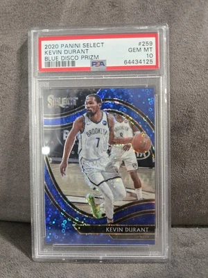  2020 Panini Selecr  KEVIN DURANT Blue Disco Prizm Refractor /25 psa 10 - Image 1 of 2