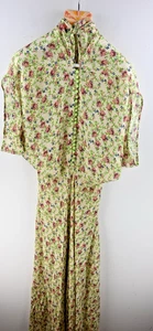 Trelise Cooper "Cute as a button" 100% silk floral print maxi dress size UK14 - Picture 1 of 12