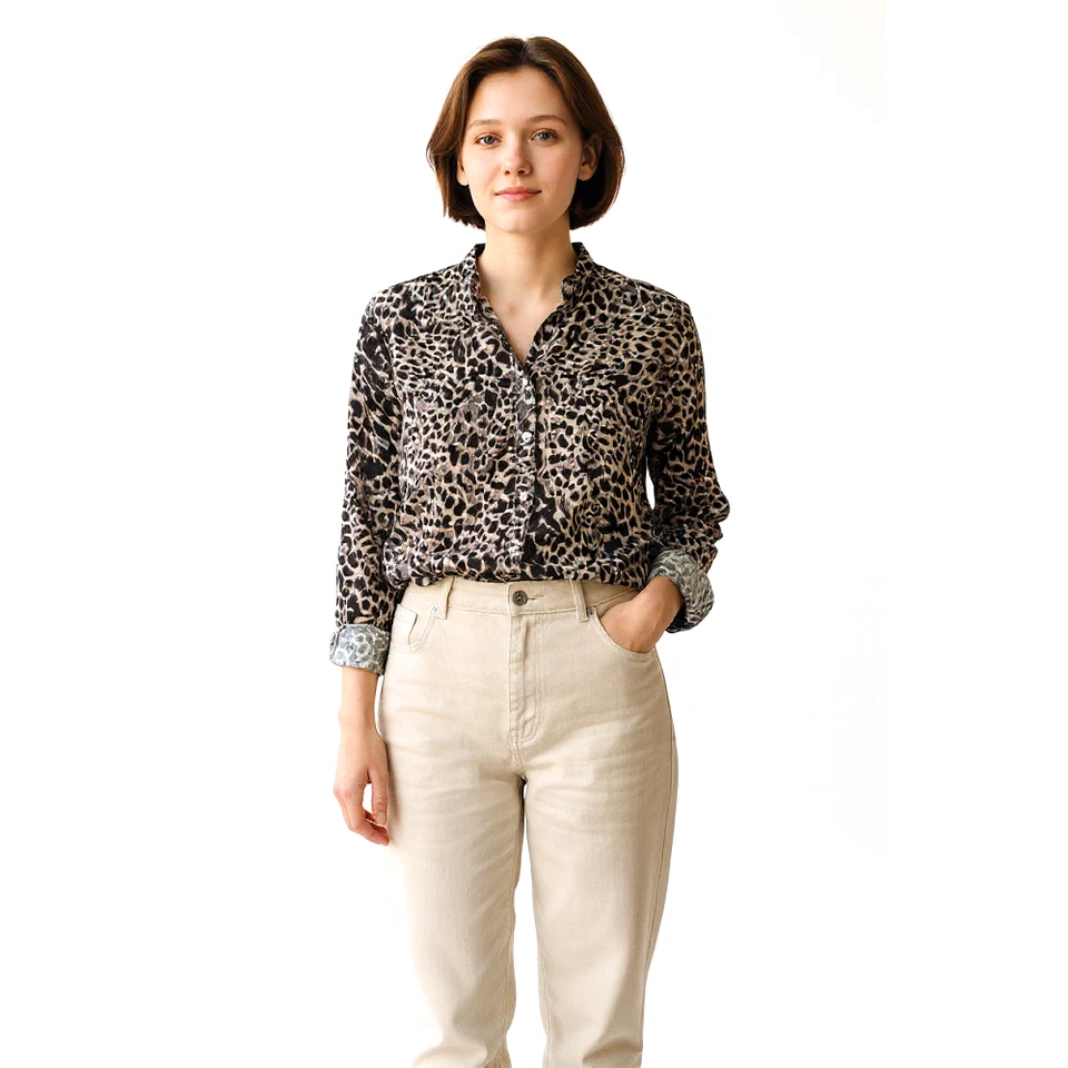 Блузка Laura Ashley Burnout бархатная шелковая смесь размер 6 откидные манжеты готическая Y2K - Изображение 1 из 4