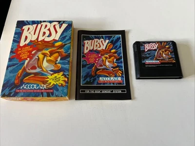 Busby (Sega Genesis) w/manual - No Postcard Free Shipping! - Image 1 of 4
