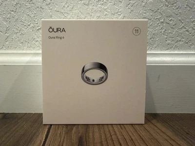 Oura Ring Gen 4 size 11 ( SILVER ) NEW IN-BOX NEVER OPENED SEALED - Image 1 of 4