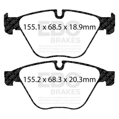 Disc Brake Pad Set fits 2014-2018 Chevrolet Impala  EBC BRAKES - Image 1 of 4