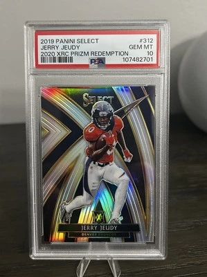 JERRY JEUDY - 2019 Select XRC Silver Prizm Rookie - Gem Mint PSA 10 - Image 1 of 2