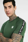 G-Star Satur New Raglan Taped T-Shirt in Green/Khaki Authentic