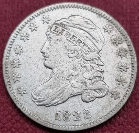 1828 Capped Bust Dime 10c Better Grade XF RARE #47519 Cover