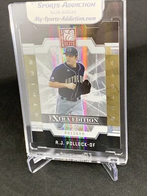 A.J. POLLOCK RC Auto 2009 DONRUSS ELITE GOLD Refractor Rookie Card🔥🔥 #’d/50 - Image 1 of 4