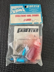 Parma 1/10 RC Aftermarket Frog Front Dual Shocks #12606 Met. Blue/Vintage/New - Picture 1 of 1