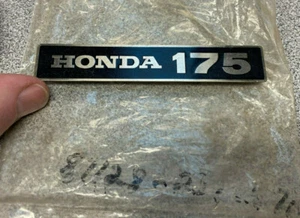 Honda NOS side cover emblem badge CA175 CA 175 87128-237-670 - Foto 1 di 2