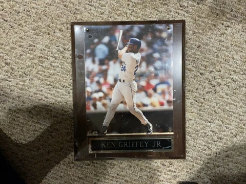 KENN GRIFFEY JR Plaque Name Plate Picture, Baseball Seattle Cover